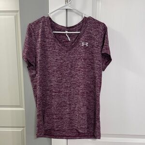 Under Armour Women's Short Sleeve Heathered Top - Purple